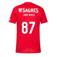 Stroje piłkarskie Benfica Joao Neves #87 Koszulka Podstawowej 2024-25 Krótki Rękaw